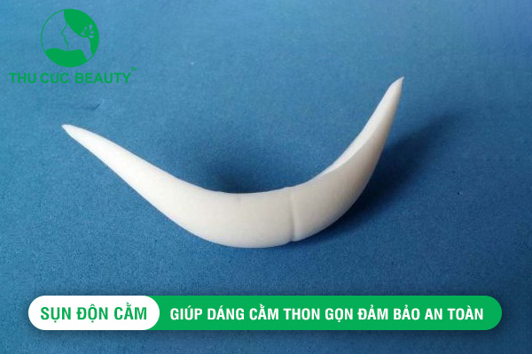 Độn cằm bằng chất liệu