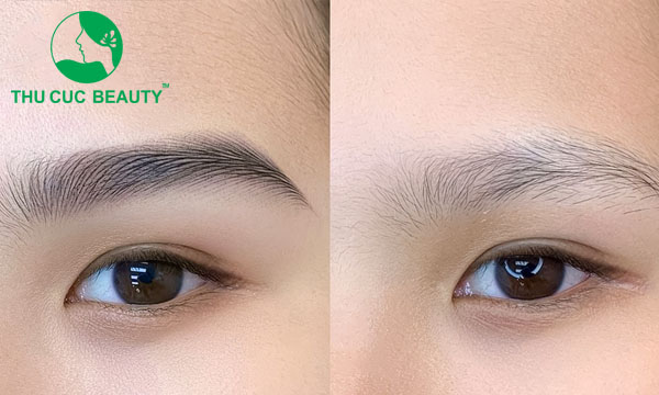 Điêu khắc chân mày tự nhiên tại Thu Cúc.