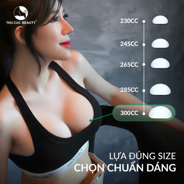 Túi ngực size to có dễ khiến ngực bị chảy xệ sau khi nâng không?