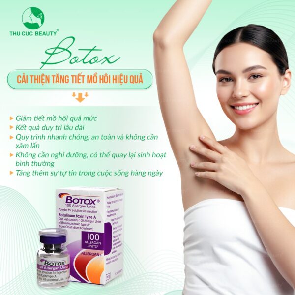 Tiêm botox nách trị tăng tiết mồ hôi đem lại hiệu quả tuyệt vời trong ngày hè nắng nóng.