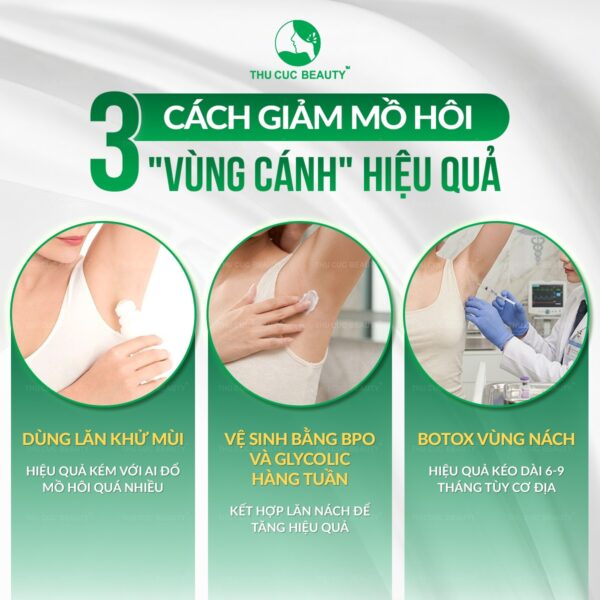 Tiêm botox nách trị tăng tiết mồ hôi là phương pháp tối ưu, đem lại hiệu quả cao.
