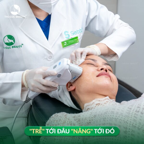 Nâng cơ bằng công nghệ Ultherapy mang lại hiệu quả cao.