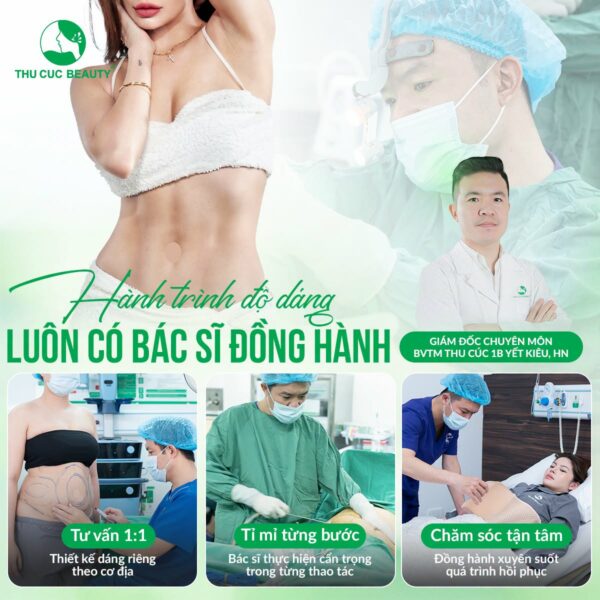 Hút mỡ bụng an tâm tại BVTM Thu Cúc